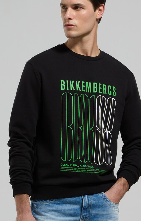 bikkembergs Men's round neck sweatshirt