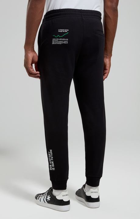 Printed men’s joggers, BLACK, hi-res-1