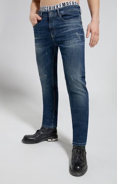 Men's slim fit jeans, L12 BLUE DENIM, hi-res-1