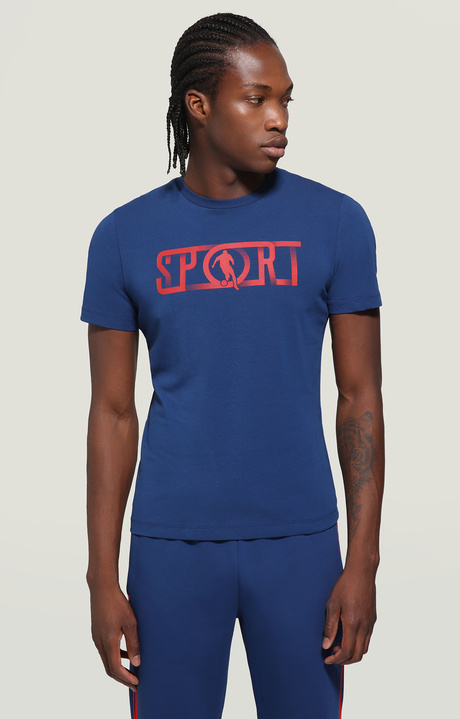 Men's T-shirt - Sport, BLUE, hi-res-1