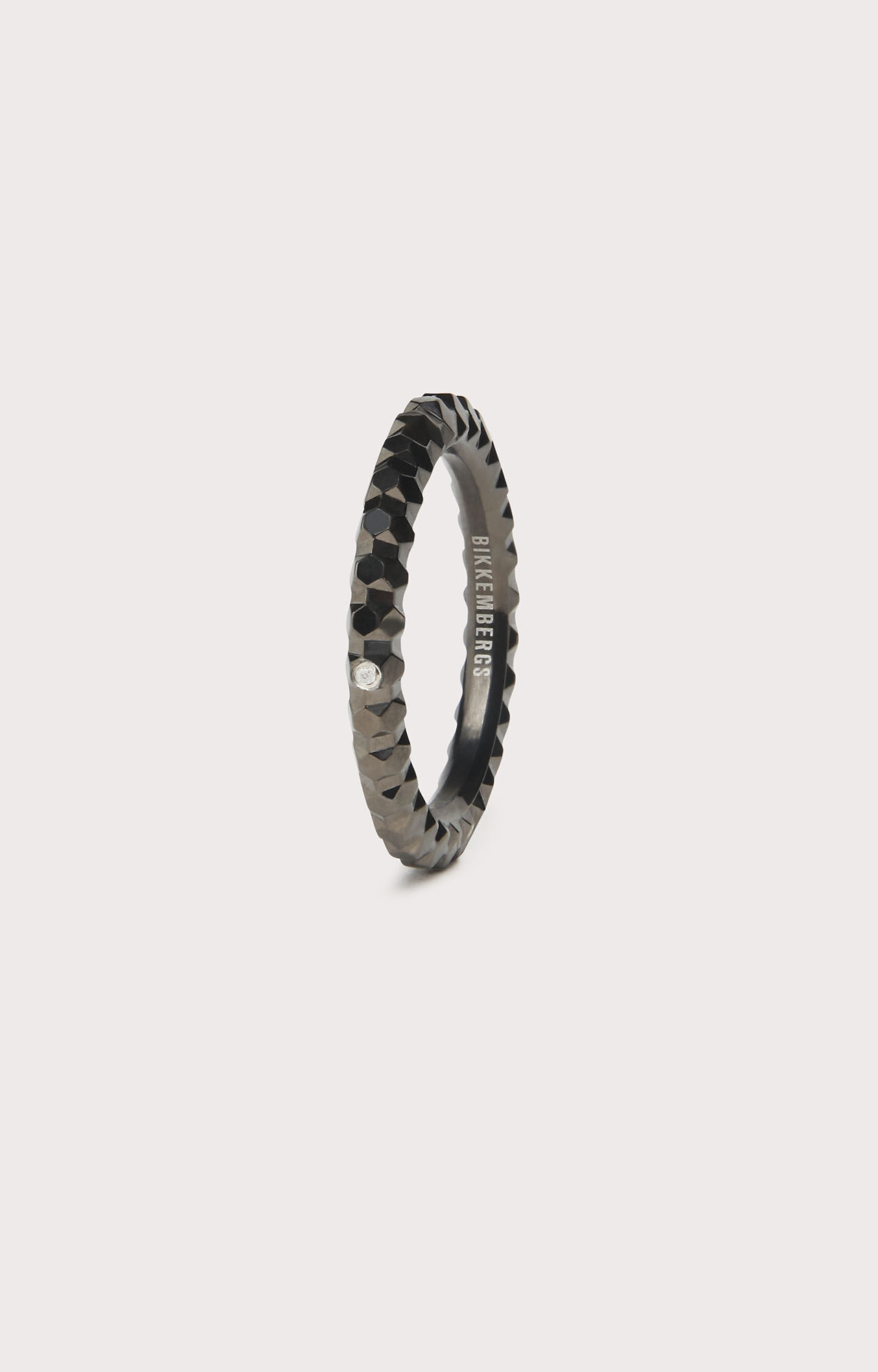 dirk bikkembergs Bikkembergs multifaceted ring with diamond