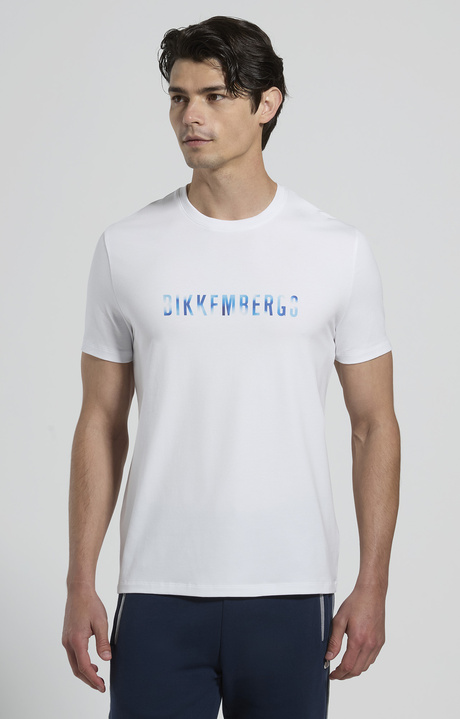Men's logo-print T-shirt, WHITE, hi-res-1