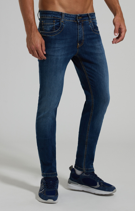 Men's slim fit jeans, L3 BLUE DENIM, hi-res-1
