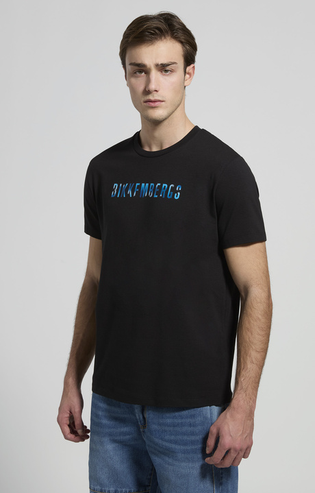 Men's logo-print T-shirt, BLACK, hi-res-1