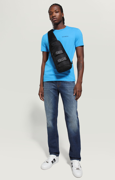 Men's jeans - regular fit with decorated pockets, BLUE DENIM, hi-res-1