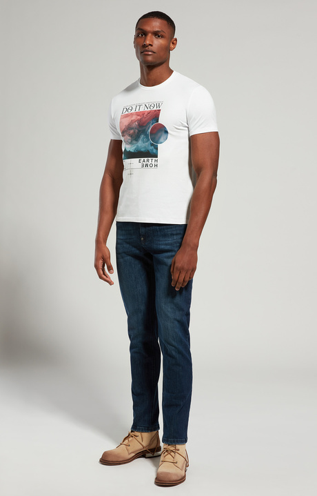 Men's print T-shirt, WHITE, hi-res-1