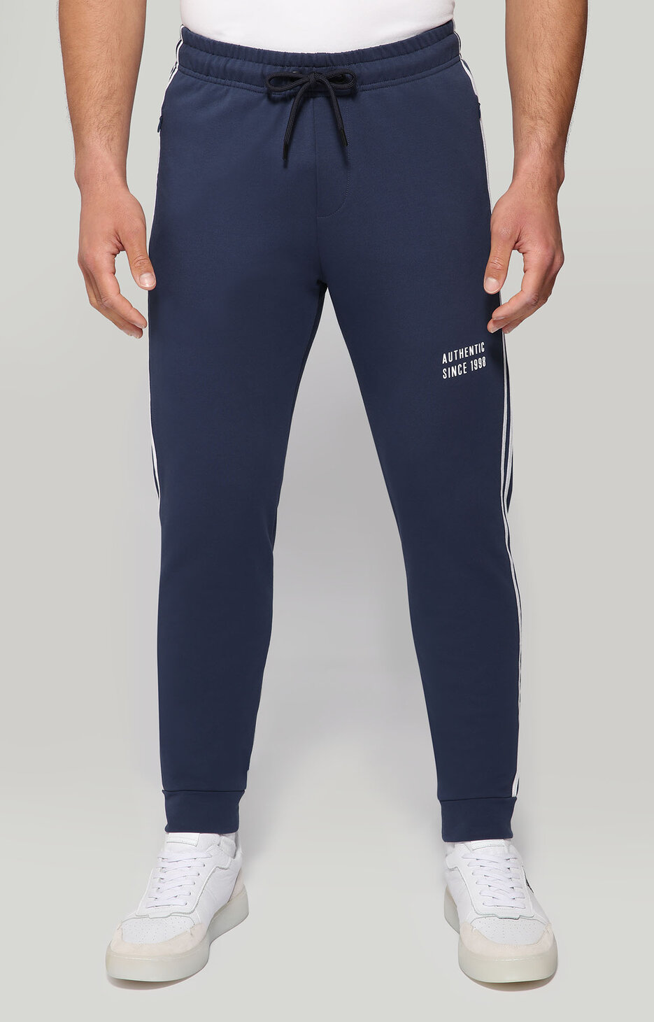 Men's fleece sweatpants , BLUE Men's fleece sweatpants , BLUE, hi-res-1
