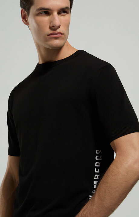bikkembergs Men's jacquard knit pullover