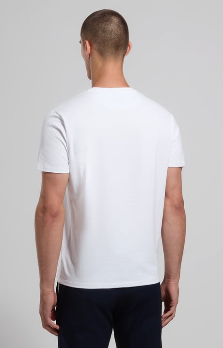Men's soccer print T-shirt - slim fit, WHITE Men's soccer print T-shirt - slim fit, WHITE, hi-res-1
