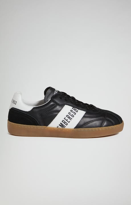 Men's Recoba sneakers with contrast stitching, BLACK Men's Recoba sneakers with contrast stitching, BLACK, hi-res-1