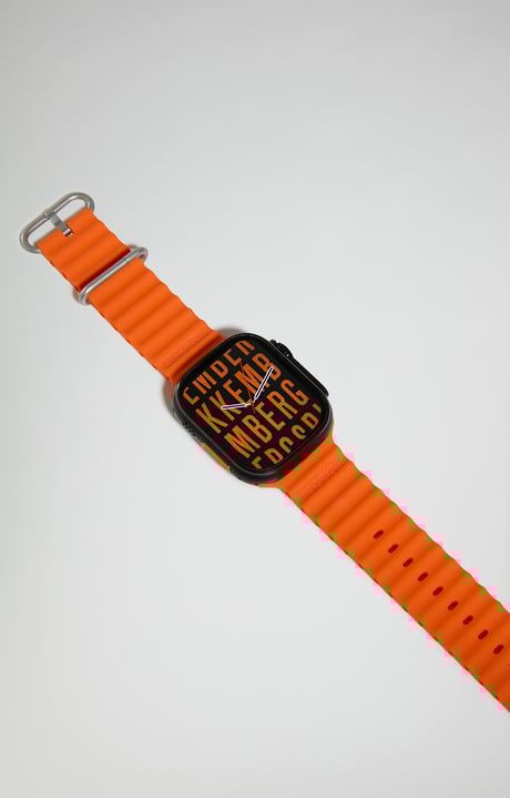 Smartwatch with 180 sports functions, BLACK/ORANGE Smartwatch with 180 sports functions, BLACK/ORANGE, hi-res-1