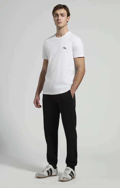 Men&rsquo;s joggers with embroidered flap, BLACK, hi-res-1