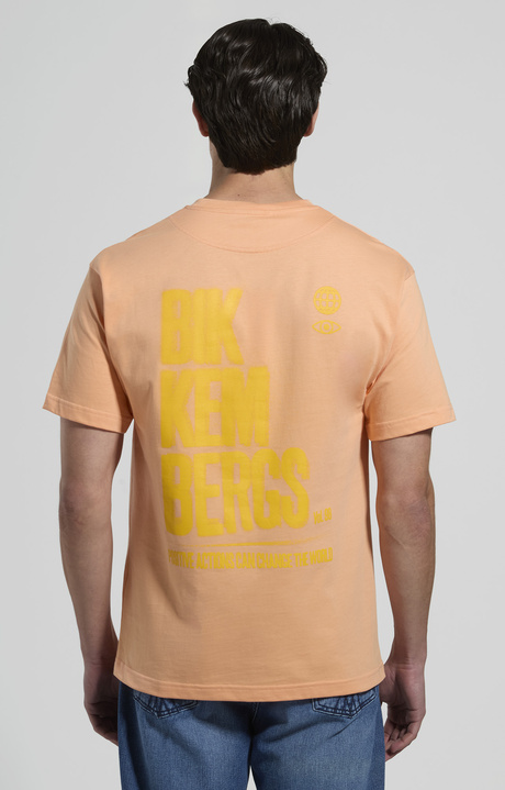 Men's back-print T-shirt, SHELL CORAL, hi-res-1