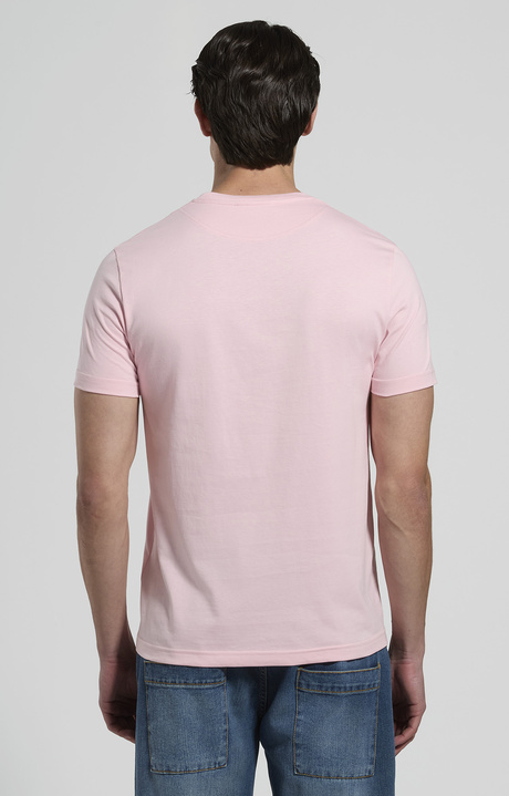 Men's contrast-print T-shirt, CANDY PINK, hi-res-1