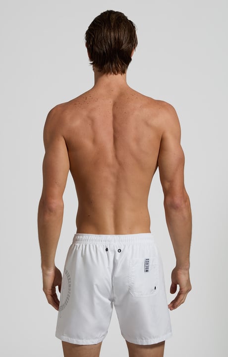 Men's print boardshorts, WHITE Men's print boardshorts, WHITE, hi-res-1
