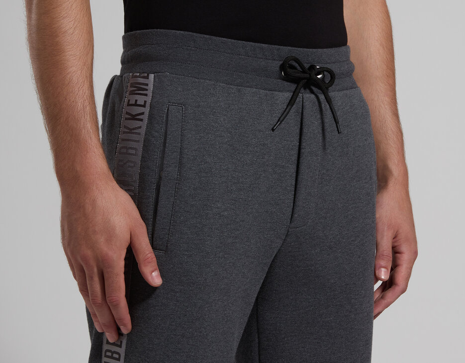 Men's open-hem sweatpants, DARK GREY MELANGE Men's open-hem sweatpants, DARK GREY MELANGE, hi-res-1