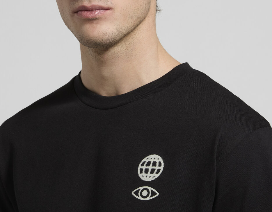 Men's back-print T-shirt, BLACK, hi-res-1