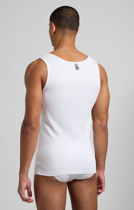 Men's tank top, WHITE Men's tank top, WHITE, hi-res-1