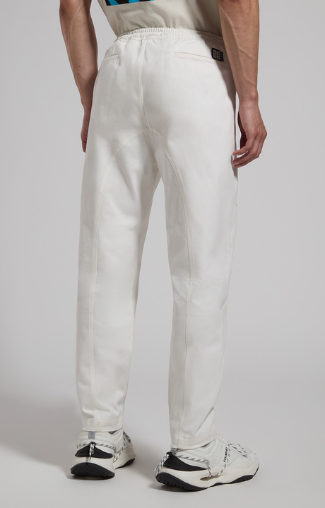 Curved-leg joggers for men, CLOUD DANCER, hi-res-1