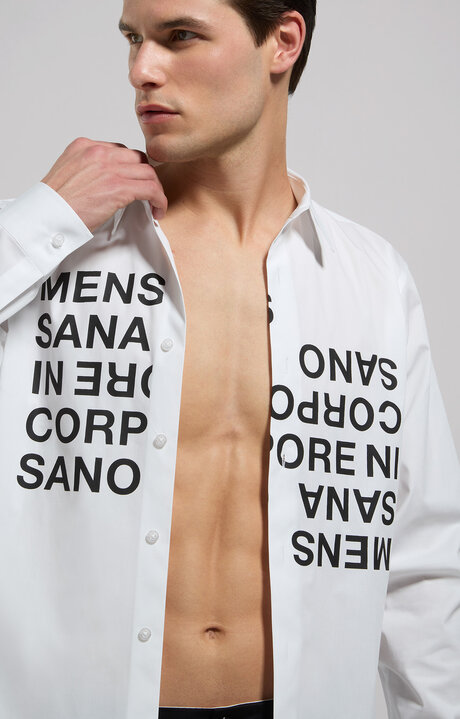 bikkembergs Men's shirt with motivational print