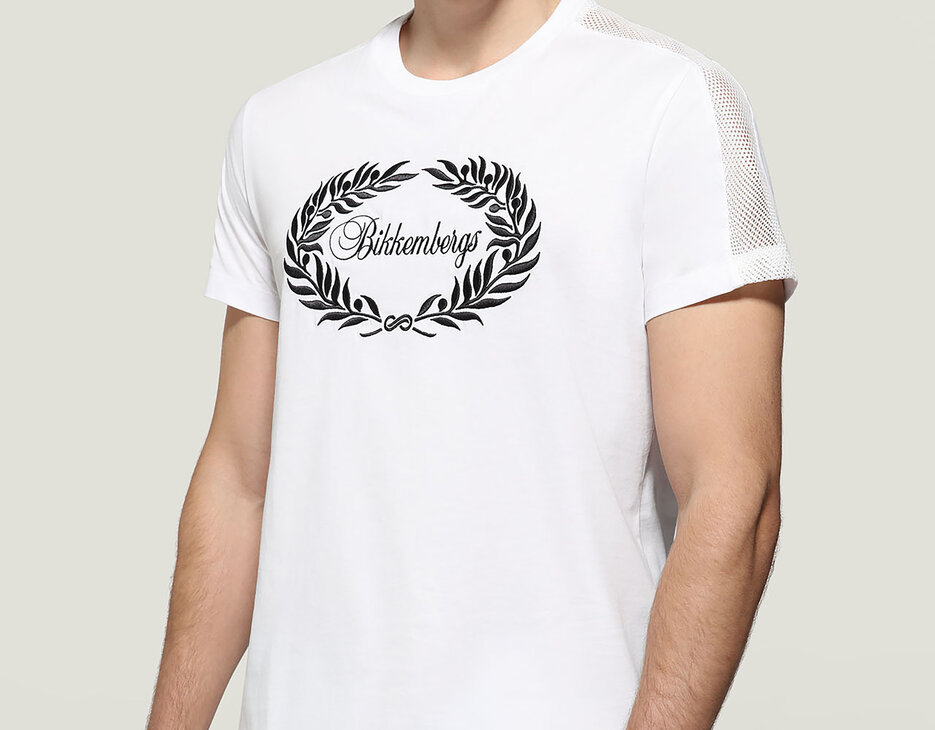 Men's T-Shirt cursive logo, OPTICAL WHITE Men's T-Shirt cursive logo, OPTICAL WHITE, hi-res-1
