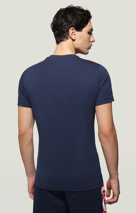 Men's T-shirt with Athletic Club print, NAVY BLUE/WHITE/CARDINAL Men's T-shirt with Athletic Club print, NAVY BLUE/WHITE/CARDINAL, hi-res-1