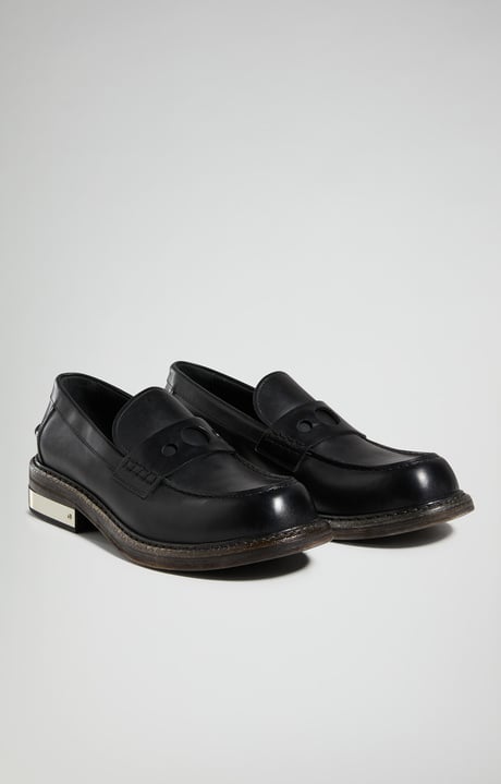 Met men's moccasins , BLACK Met men's moccasins , BLACK, hi-res-1