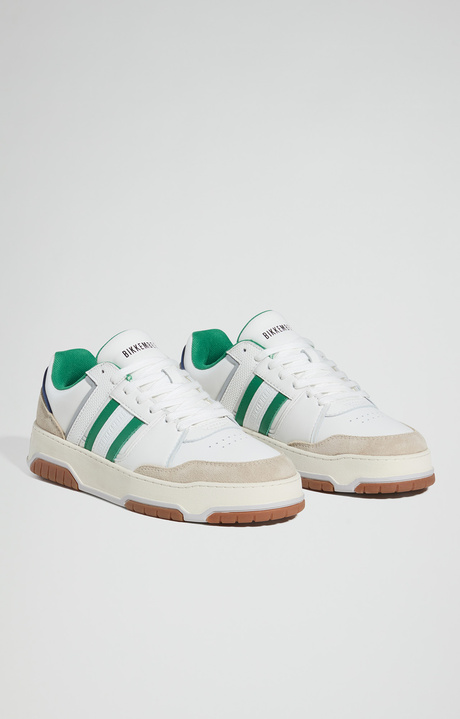 Men&rsquo;s B4SK3T sneakers, IVORY/GREEN, hi-res-1