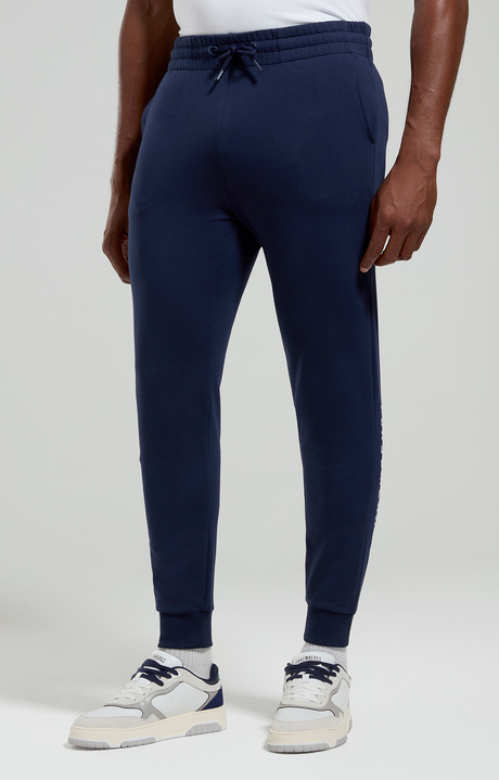 Embroidered men's joggers, BLACK IRIS, hi-res-1