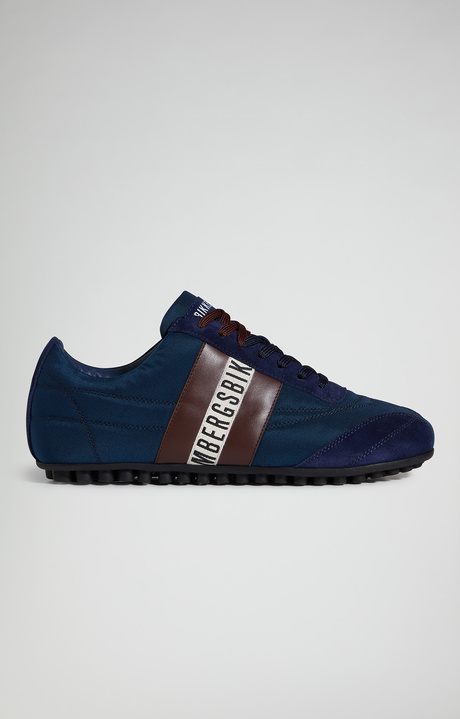 Men's Soccer suede leather sneakers, SKY, hi-res-1