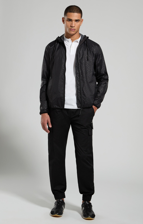 Packable men's jacket, BLACK, hi-res-1