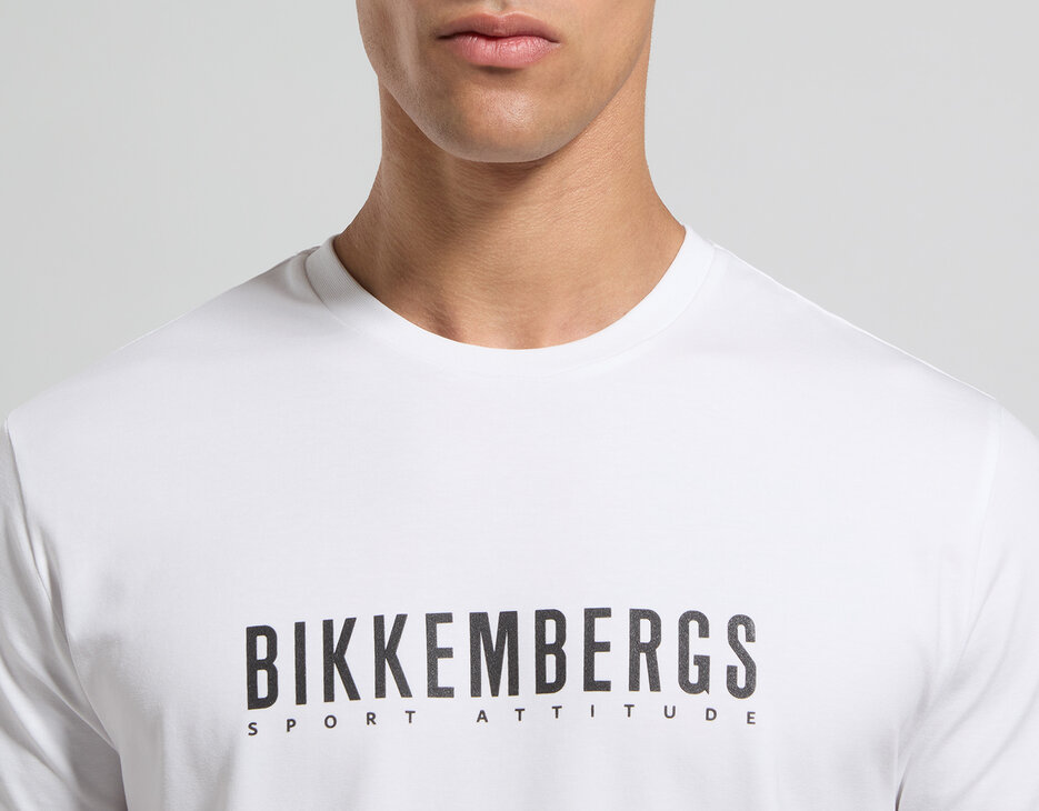 Logo print men's T-shirt, WHITE Logo print men's T-shirt, WHITE, hi-res-1