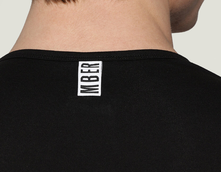 2-pack men's V-neck undershirt, BLACK 2-pack men's V-neck undershirt, BLACK, hi-res-1