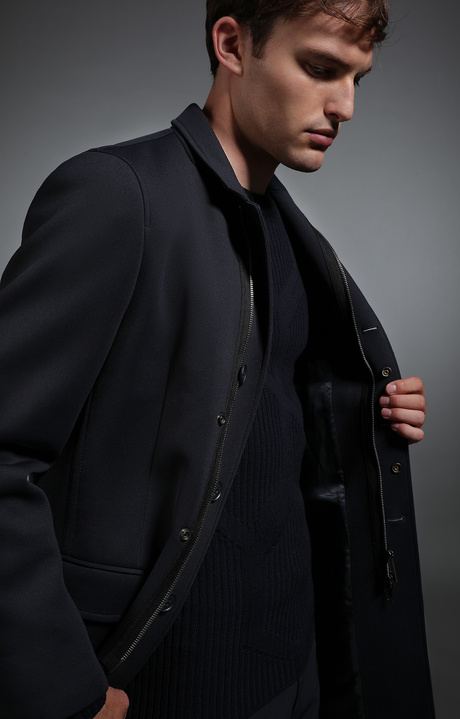 Men's navy coat, NAVY, hi-res-1