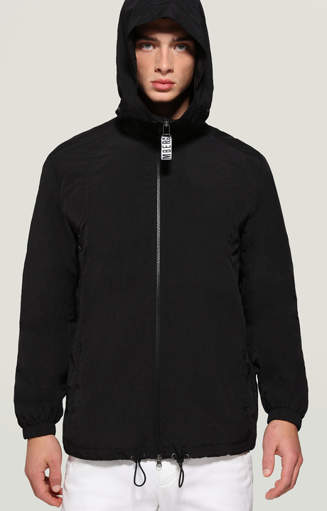 Men's windbreaker jacket, BLACK, hi-res-1