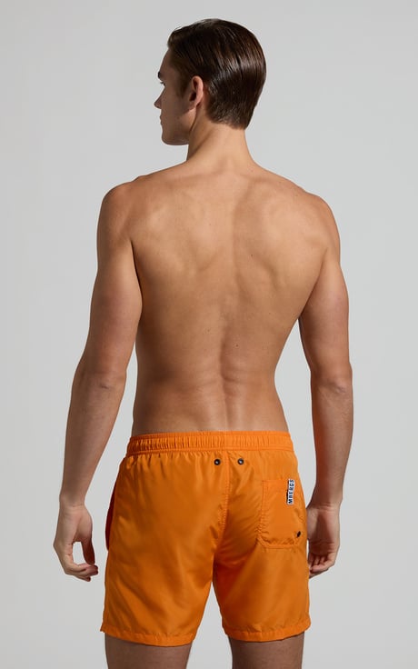 Men's logo print boardshorts, ORANGE Men's logo print boardshorts, ORANGE, hi-res-1