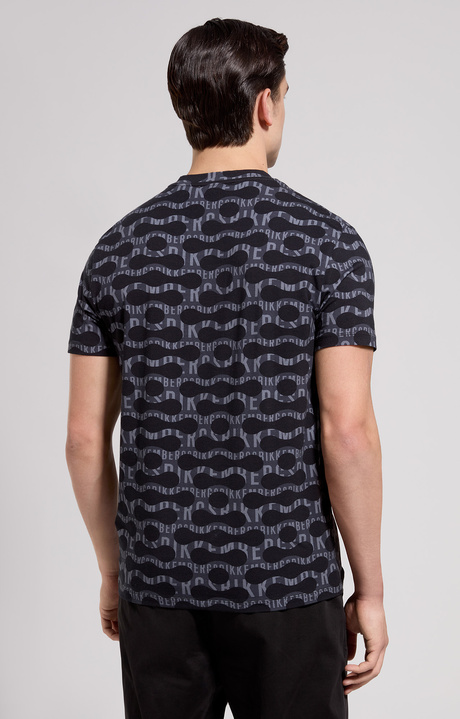 Men's slim fit pop camouflage T-shirt, BLACK, hi-res-1