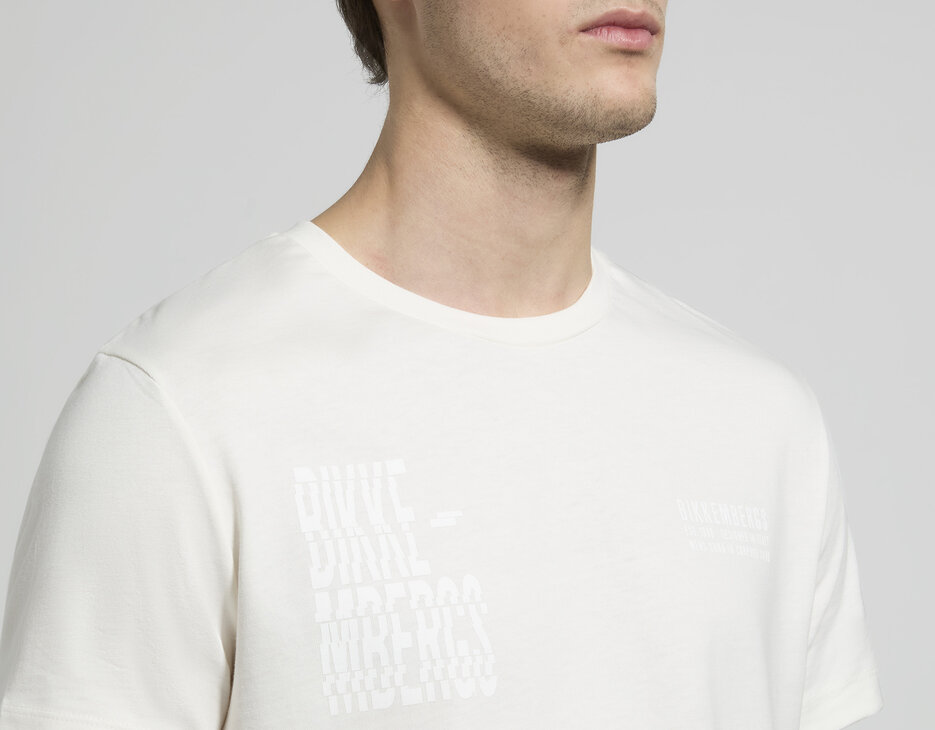 Men's contrast-print T-shirt, MARSHMALLOW, hi-res-1