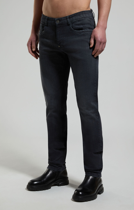 Slim fit men's jeans, BLACK, hi-res-1