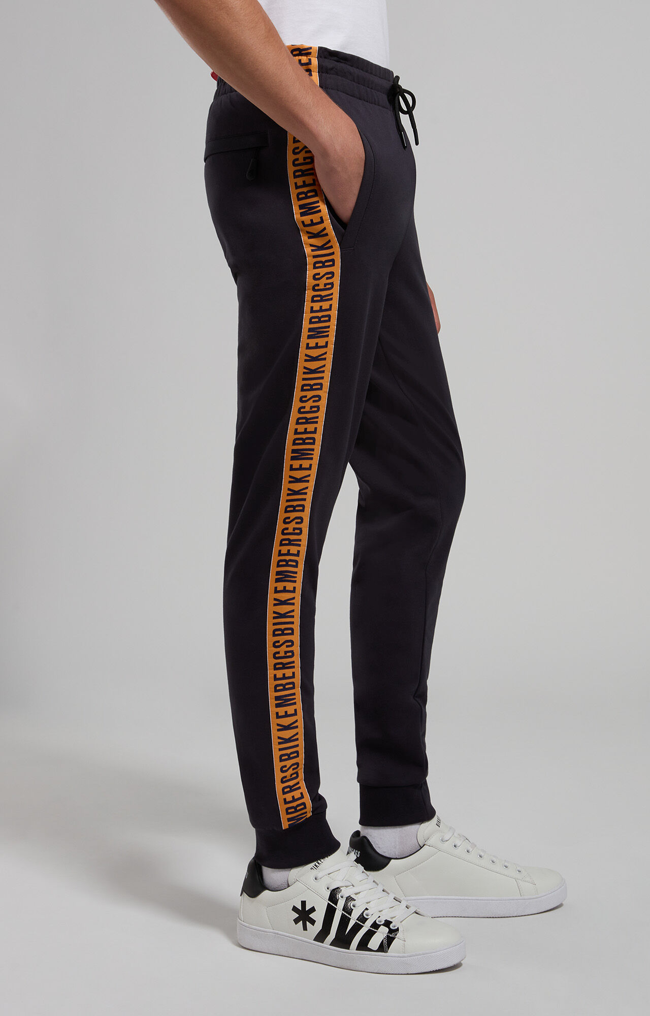 Men s joggers with tape Bikkembergs
