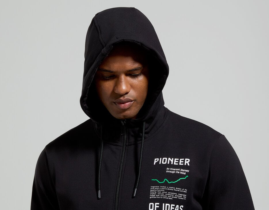 Men’s hoodie, BLACK Men’s hoodie, BLACK, hi-res-1