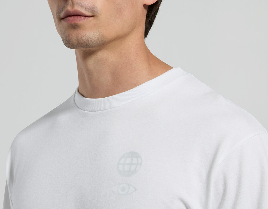 Men's back-print T-shirt, WHITE, hi-res-1