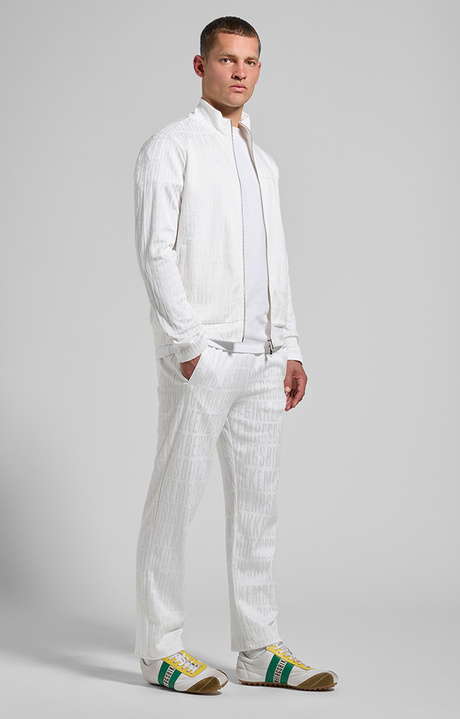 Men&rsquo;s jacquard sweatshirt, WHITE, hi-res-1