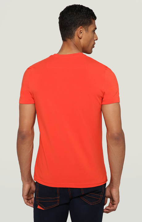 Men's short sleeved T-shirt, ORANGE, hi-res-1