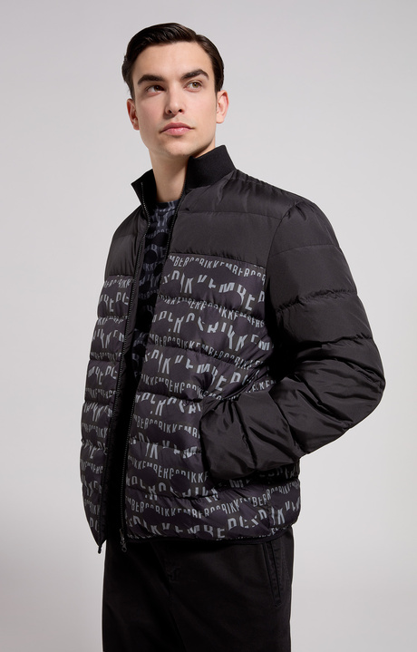 Men's pop camouflage puffer, BLACK, hi-res-1