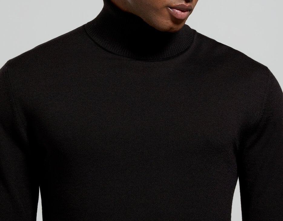Men’s turtleneck with broken logo, BLACK Men’s turtleneck with broken logo, BLACK, hi-res-1