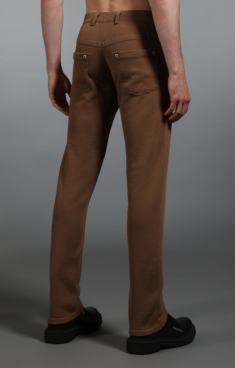 Jeans uomo in maglia, BROWN, hi-res-1