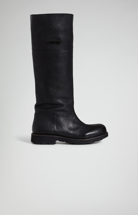 Women's Vintage W riding boots, BLACK, hi-res-1