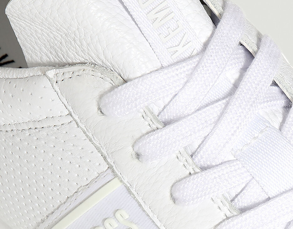 Enricus men's sneakers in perforated leather, WHITE Enricus men's sneakers in perforated leather, WHITE, hi-res-1