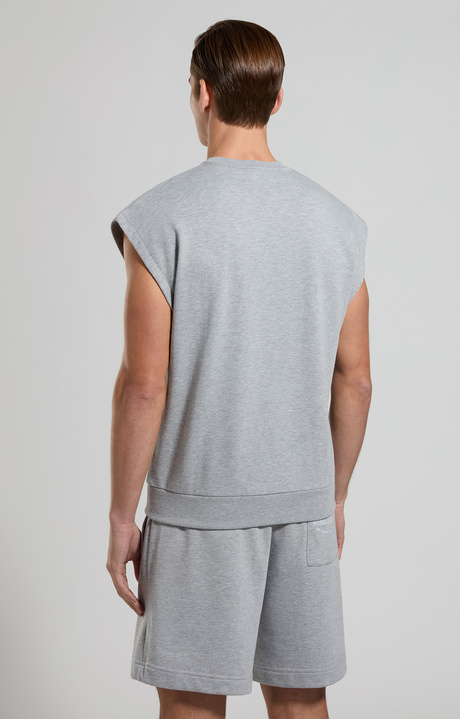 Felpa uomo fit loose, GREY MELANGE MID/LIGH, hi-res-1